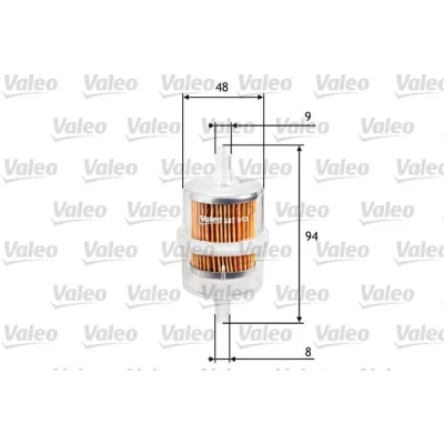 Bilde av VALEO 587013 Drivstoffilter ledningsfilter 9 MERCEDES BENZ: W123 Stasjonsvogn, S Klasse Sedan, PEUGEOT: 505 Sedan