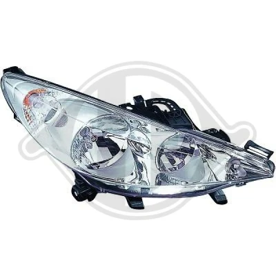 Bilde av DIEDERICHS 4226980 Frontlykter høyre H7, H7/H1, H1 PEUGEOT: 207 Hatchback
