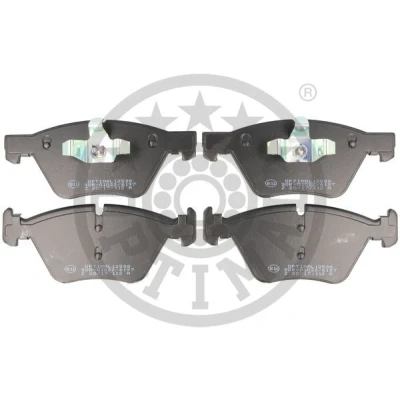 Bilde av OPTIMAL BP 12538 Bremseklosser framaksel klargjort for slitasjeindikator, ekskl. slitasjevarselkontakt BMW: 1 Hatchback, Cabrio, Coupé