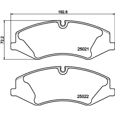 Bilde av HELLA 8DB 355 015 081 Bremseklosser klargjort for slitasjeindikator med bremsecaliperskruer tilbehør LAND ROVER: Range Rover 3