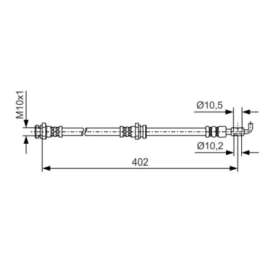Bilde av BOSCH 1 987 481 A46 Bremseslange 402 M10x1