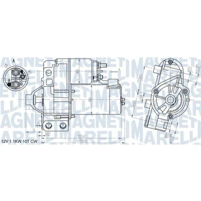 Bilde av MAGNETI MARELLI 063721290010 Starter 12 1 10 PEUGEOT: 607 Sedan
