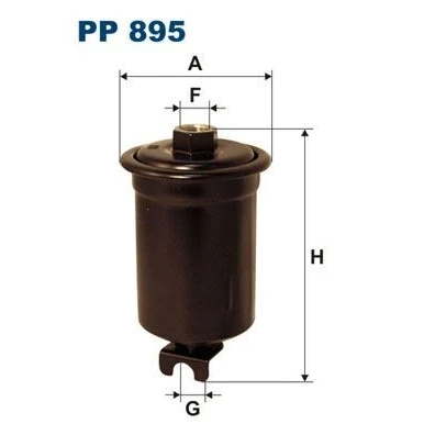 Bilde av FILTRON PP 895 Drivstoffilter ledningsfilter TOYOTA: Celica V Coupé, Carina E Sedan, MITSUBISHI: Lancer Stasjonsvogn