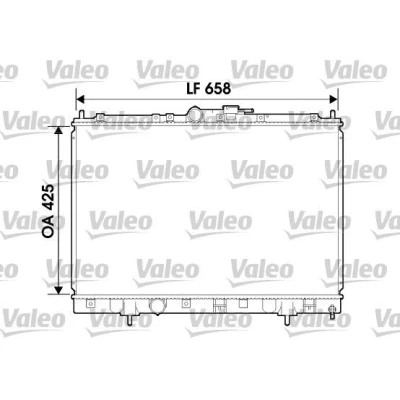 Bilde av VALEO 734198 Radiator Aluminium 425 658 16 uten kjølemiddelregulator Kjøleribber loddet