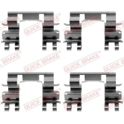 Bilde av QUICK BRAKE 109 1087 Tibehørsett, skivebremse belegg HONDA: CIVIC 4 Hatchback