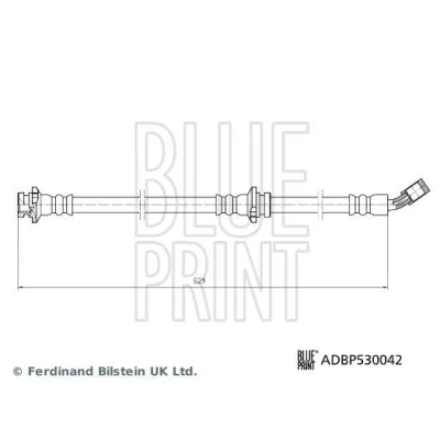 Bilde av BLUE PRINT ADBP530042 Bremseslange framaksel venstre 625 NISSAN: Qashqai 2