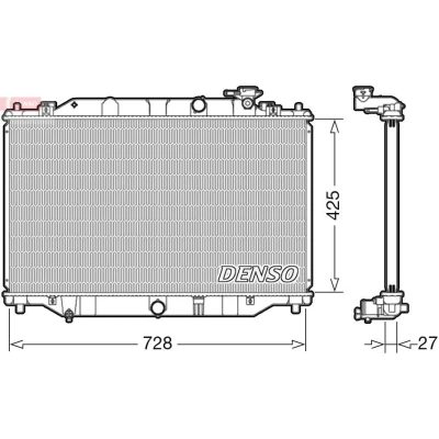 Bilde av DENSO DRM44040 Radiator 425 752 27