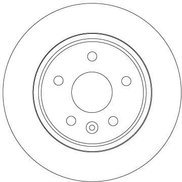 Bilde av TRW DF6846 Bremseskiver 264 10 5 105 fullt ut spraylakkert OPEL: Ampera e, Astra K Sports Tourer, Hatchback