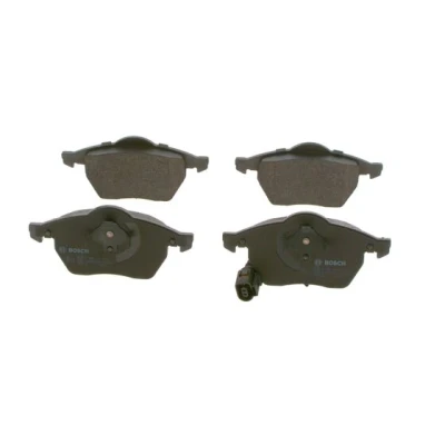Bilde av BOSCH 0 986 494 018 Bremseklosser Low Metallic med integrert slitasjesensor kolbleklips VOLKSWAGEN: Polo IV Hatchback, GOLF 4, 3