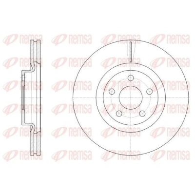 Bilde av REMSA Bremseskive FORD: S Max Mk1, AUDI: A3 Hatchback framaksel 316mm 28mm 5 ventilert 62548.10 2015368,2036566,G3GC1125CC,G3GC1125CD Bremseskiver