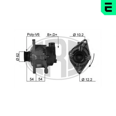 Bilde av ERA 210153A Dynamo 14V 75A ALFA ROMEO: 156 Sedan, 166, Sportwagon