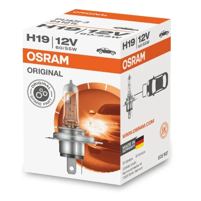Bilde av OSRAM 64181L Lyspære, fjernlys H19 12V 60/55W 3200K Halogen