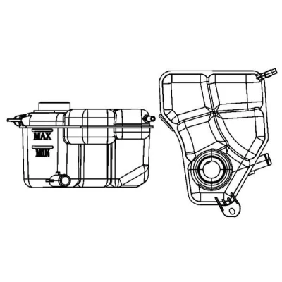 Bilde av MAHLE ORIGINAL CRT 133 000S Ekspansjonstank uten hette, sensor FORD: FIESTA 5