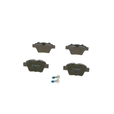 Bilde av BOSCH 0 986 494 099 Bremseklosser Low Metallic med antihyle blikk, skruer tilbehør PEUGEOT: 207 CC, Hatchback, 307 Stasjonsvogn