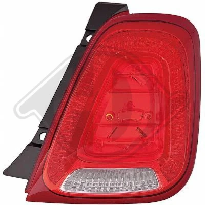 Bilde av DIEDERICHS 3405191 Baklykter venstre P21/5W, PY21W FIAT: 500 Hatchback
