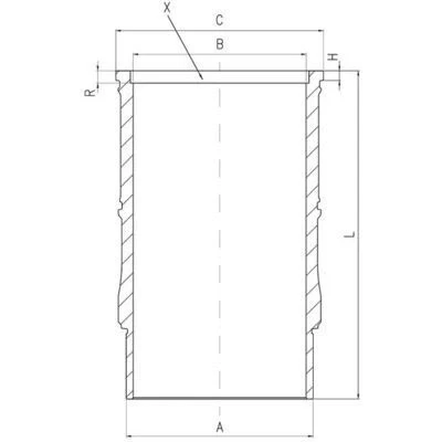 Bilde av MAHLE ORIGINAL 001 LW 00142 Sylinderhylse 125,0