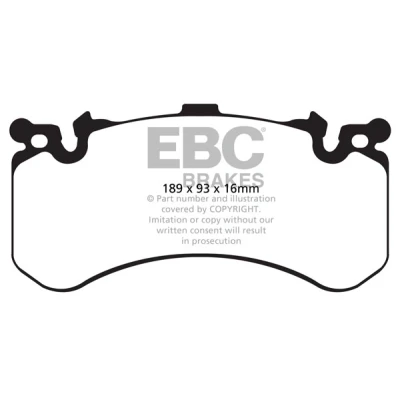 Bilde av EBC Brakes DP42158R Bremseklosser framaksel AUDI: A6 C7 Avant, A7 Sportback, Sedan