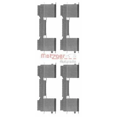 Bilde av METZGER 109 1729 Tibehørsett, skivebremse belegg FIAT: Ducato III Flatvogn lastebil / Chassis, Minibuss, Van, IVECO: DAILY 4