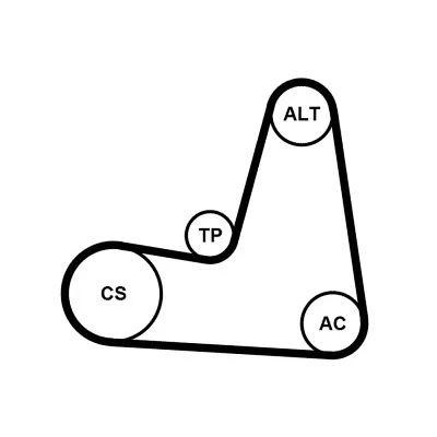 Bilde av CONTITECH 6PK1130K2 Kileribberem RENAULT: Clio 4, Kangoo II Express, Captur, NISSAN: NV200 Varebil / Stasjonsvogn, DACIA: Duster SUV