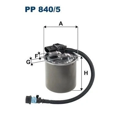 Bilde av FILTRON PP 840/5 Drivstoffilter ledningsfilter 10 8 MERCEDES BENZ: Vito Tourer, Van, Sprinter 3.5 t Van