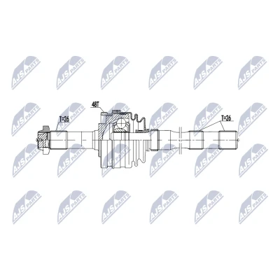 Bilde av Drivaksel, Framaksel venstre Nty NPW ME 202 mercedes benz g klass [w463] OE A4633300001, A4633300701, A4633302801