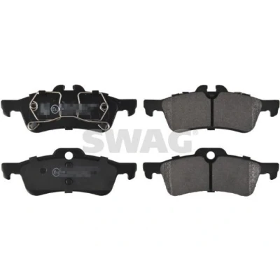 Bilde av SWAG 11 91 6469 Bremseklosser bakaksel klargjort for slitasjeindikator MINI: Hatchback, Cabrio