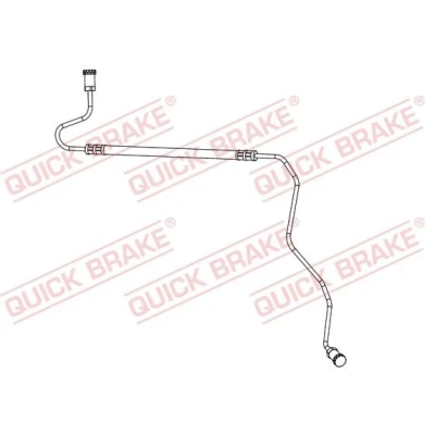 Bilde av QUICK BRAKE 96.017 Bremseslange 650 M10x1 PEUGEOT: 207 Hatchback, CITROËN: C3 Picasso