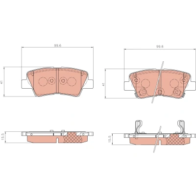 Bilde av TRW BHX655E Bremsecaliper Støpejern HONDA: ACCORD 8 Kombi,