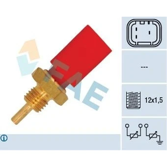 Bilde av Sensor, kjølemiddeltemperatur, fiat palio, punto, punto cabriolet, 46520915, 7L0 407 183 A, 7L8 183, 955 341 588 10