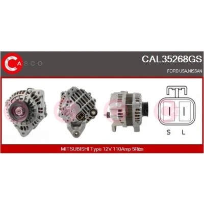 Bilde av CASCO CAL15418GS Dynamo 12V 140A AUDI: A4 B8 Avant, A5 Sportback, Sedan
