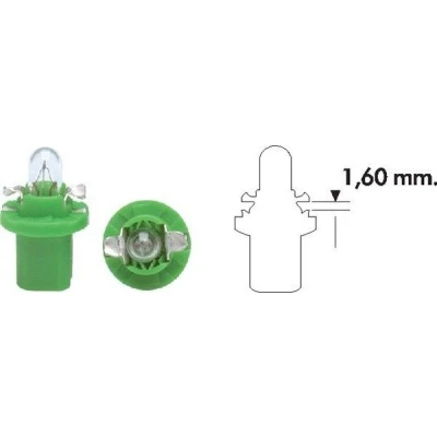 Bilde av MAGNETI MARELLI 002051100000 Lyspærer 12 2 B2,4W grønn