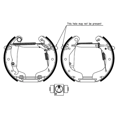 Bilde av TEXTAR Shoe Kit Pro 84058100 bremsesett, trommebremse med hjulsylinder brems, justering