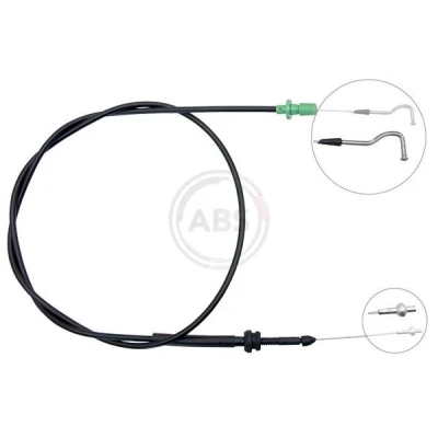 Bilde av Gasskabel, vw transporter t4 buss, 702 721 555G, 702721555G