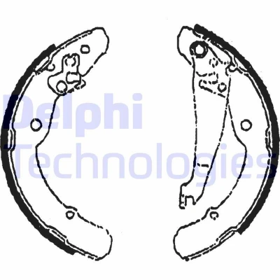 Bilde av DELPHI LS1784 Bremsesko 230 30