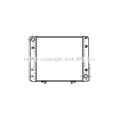Bilde av PRASCO MS2064 Radiator Aluminium 295 340 40 Kjøleribber loddet MERCEDES BENZ: W124 Sedan, Stasjonsvogn, 190