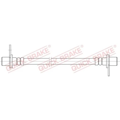 Bilde av QUICK BRAKE 25.084 Bremseslange 235 M10x1 MITSUBISHI: Outlander 2 SUV, ASX Lancer 8 Limousine