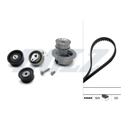 Bilde av DOLZ KD065 Vannpumpe + Registerreimsett 169 OPEL: Vectra B Sedan, Stasjonsvogn, Corsa Hatchback