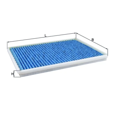 Bilde av MAHLE ORIGINAL LAO 81 Kupéfilter Karbonfilter, med antiallergisk virkning, antibakteriell effekt 366,0 255 25,0 CST4624 MERCEDES BENZ: A Klasse