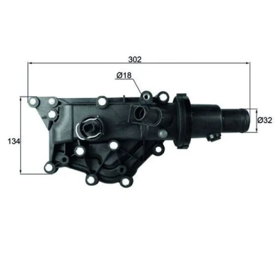 Bilde av MAHLE ORIGINAL TH 59 89 Termostat med tetning RENAULT: SCENIC 3, MEGANE 2 Kombi, CLIO 3