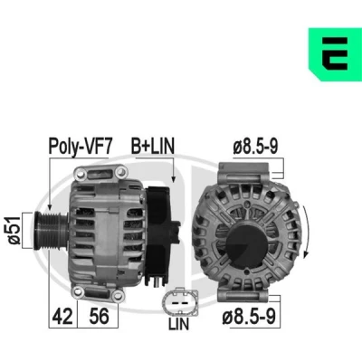 Bilde av Dynamo mercedes benz OE 642 154 08 02, A 64215408020080