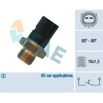 Bilde av FAE 36480 Temperaturbryter, radiator ventilator M 16x1,5