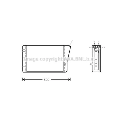 Bilde av PRASCO OL2127 Radiator Aluminium 532 348 40 Kjøleribber loddet OPEL: Kadett E CC, Astra F Sedan