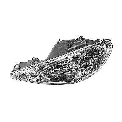 Bilde av VAN WEZEL 4028964 Frontlykter høyre H7/H7 transparent for høyrekjøring uten motor høydejustering hovedlys PX26d PEUGEOT: 206 Hatchback