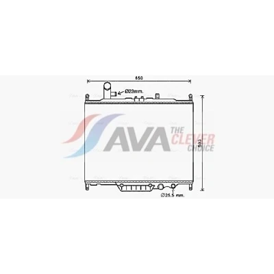 Bilde av AVA COOLING SYSTEMS AUA2225 Radiator Aluminium 485mm 681mm 36mm uten ekspansjonstank Kjøleribber loddet LAND ROVER: Range Rover Sport