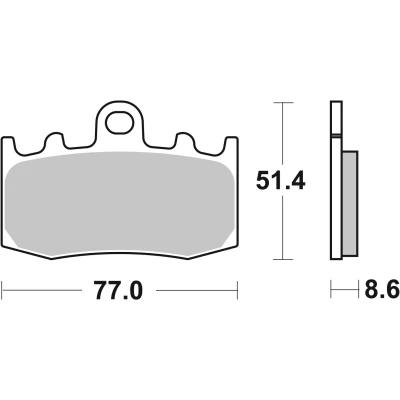 Bilde av BREMBO Bremseklosser foran 07BB26SR