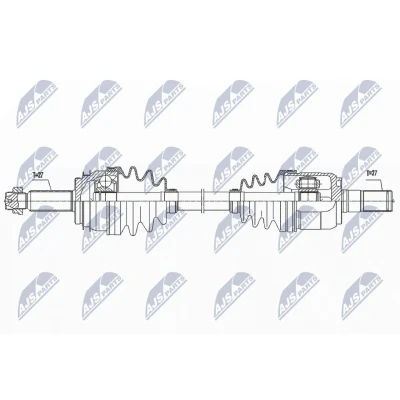 Bilde av Drivaksel hyundai elantra Vi sedan (ad, Ada), Framaksel venstre, vi, 49500 F2100