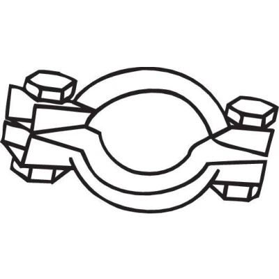 Bilde av BOSAL 254 951 Klemme, eksosanlegg PEUGEOT: 207 Hatchback, SW, 307 CITROËN: Berlingo / First I Van, FORD: Focus 2 Kombi
