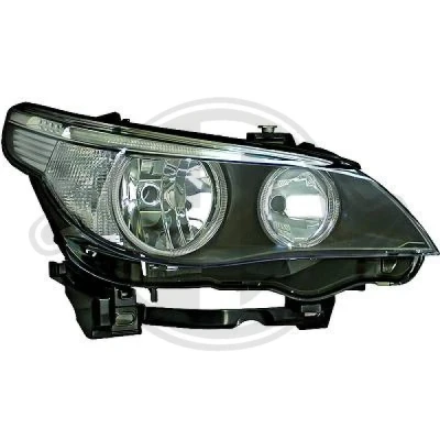 Bilde av DIEDERICHS 1224981 Frontlykter venstre H7/H7 Halogen for høyrekjøring med motor høydejustering hovedlys BMW: 5 Sedan, Touring