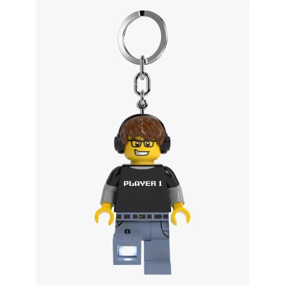 Bilde av LEGO Minifigure Videospill Gutt Nøkkelring med LED lys Nøkkelringer Plast