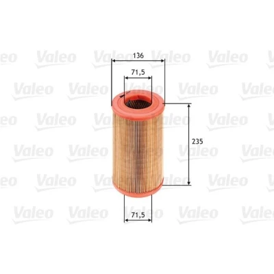 Bilde av VALEO 585622 Luftfilter 235 136 Filterinnsats NISSAN: Pick Up, TERRANO 2